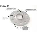 H&R TRAK+ Spurverbreiterung silber DR 40mm Citroen C8 E 40135580