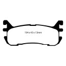 EBC Blackstuff Bremsbeläge Hinterachse ABE Mercury...