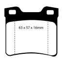 EBC Blackstuff Bremsbeläge Hinterachse ABE Peugeot...