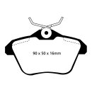 EBC Blackstuff Bremsbeläge Hinterachse ABE Alfa...