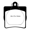 EBC Blackstuff Bremsbeläge Hinterachse ABE...