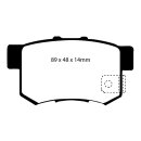 EBC Blackstuff Bremsbeläge Hinterachse ABE Suzuki SX4 GY Schrägheck DP1193