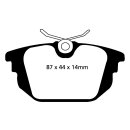 EBC Blackstuff Bremsbeläge Hinterachse ABE Alfa Romeo 33 905A Kombi DP1214