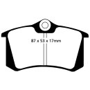 EBC Blackstuff Bremsbeläge Hinterachse ABE VW Golf 4...