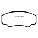 EBC Blackstuff Bremsbeläge Hinterachse ABE Peugeot...