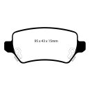 EBC Blackstuff Bremsbeläge Hinterachse ABE Opel...