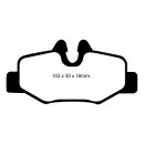 EBC Blackstuff Bremsbeläge Hinterachse ABE...