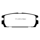 EBC Blackstuff Bremsbeläge Hinterachse ABE Hyundai...