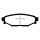 EBC Blackstuff Bremsbeläge Hinterachse ABE Subaru Impreza 3 GR, GH, G3 Schrägheck DP1584