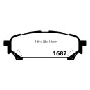 EBC Blackstuff Bremsbeläge Hinterachse ABE Subaru...