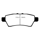 EBC Blackstuff Bremsbeläge Hinterachse ABE Nissan Pathfinder R51 Geländewagen geschlossen DP1748