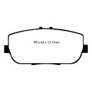 EBC Blackstuff Bremsbeläge Hinterachse ABE Mazda...