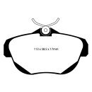 EBC Blackstuff Bremsbeläge Hinterachse ABE Toyota...