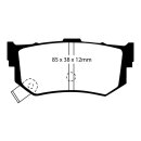 EBC Blackstuff Bremsbeläge Hinterachse ABE Honda...