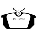 EBC Blackstuff Bremsbeläge Hinterachse ABE Fiat Marea 185 Stufenheck DP596