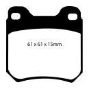 EBC Blackstuff Bremsbeläge Hinterachse ABE Saab 900...