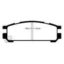 EBC Blackstuff Bremsbeläge Hinterachse ABE Subaru...