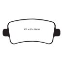 EBC Blackstuff Bremsbeläge Hinterachse ABE Saab 9-5...