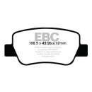 EBC Blackstuff Bremsbeläge Hinterachse ABE Toyota Avensis 3 ZRT27, ADT27 Stufenheck DPX2027