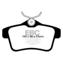 EBC Blackstuff Bremsbeläge Hinterachse ABE Peugeot 308 4A_, 4C_ Schrägheck DPX2053