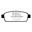 EBC Blackstuff Bremsbeläge Hinterachse ABE Opel...