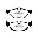 EBC Blackstuff Bremsbeläge Hinterachse ABE BMW 1 E87...