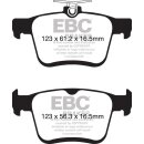 EBC Blackstuff Bremsbeläge Hinterachse ABE Audi A3 8V1, 8VK Schrägheck DPX2153