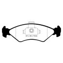 EBC Blackstuff Bremsbeläge Vorderachse mit ABE Ford...