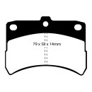 EBC Blackstuff Bremsbeläge Vorderachse ohne ABE...