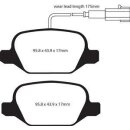 EBC Blackstuff Bremsbeläge Hinterachse ohne ABE Alfa...