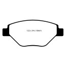 EBC Blackstuff Bremsbeläge Vorderachse mit ABE...