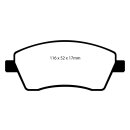 EBC Blackstuff Bremsbeläge Vorderachse mit ABE Dacia...