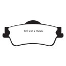 EBC Blackstuff Bremsbeläge Hinterachse ohne ABE Holden (Aust/NZ) Commodore (VF) DP1834