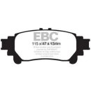 EBC Blackstuff Bremsbeläge Hinterachse ohne ABE Lexus RX (3) GYL1_, GGL15, AGL10 Geländewagen geschlossen DP1850