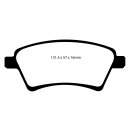 EBC Blackstuff Bremsbeläge Vorderachse mit ABE Suzuki SX4 GY Schrägheck DP1925