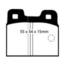 EBC Blackstuff Bremsbeläge Hinterachse ohne ABE Alfa...
