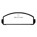 EBC Blackstuff Bremsbeläge Vorderachse ohne ABE...