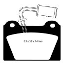 EBC Blackstuff Bremsbeläge Vorderachse ohne ABE MG...