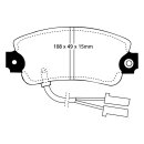 EBC Blackstuff Bremsbeläge Vorderachse mit ABE Alfa...