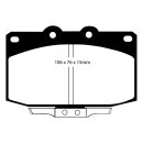 EBC Blackstuff Bremsbeläge Vorderachse mit ABE Mazda...