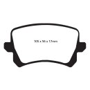 EBC Blackstuff Bremsbeläge Hinterachse ohne ABE VW...