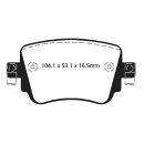 EBC Blackstuff Bremsbeläge Hinterachse ohne ABE Seat...