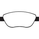 EBC Blackstuff Bremsbeläge Vorderachse ohne ABE Fiat...