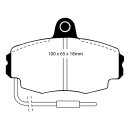 EBC Bluestuff NDX Bremsbeläge Vorderachse Renault Twingo 1 C06 Schrägheck DP5426NDX