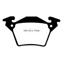 EBC Carbon DPC Bremsbeläge Hinterachse mit ABE...