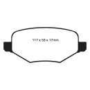 EBC Greenstuff 2000 Bremsbeläge Hinterachse ohne ABE...