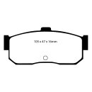 EBC Greenstuff 2000 Bremsbeläge Hinterachse ohne ABE...