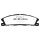 EBC Greenstuff 2000 Bremsbeläge Vorderachse ohne ABE Ford (USA) Flex DP21886