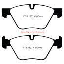 EBC Greenstuff 2000 Bremsbeläge Vorderachse mit ABE...