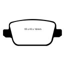 EBC Greenstuff 2000 Bremsbeläge Hinterachse mit ABE...